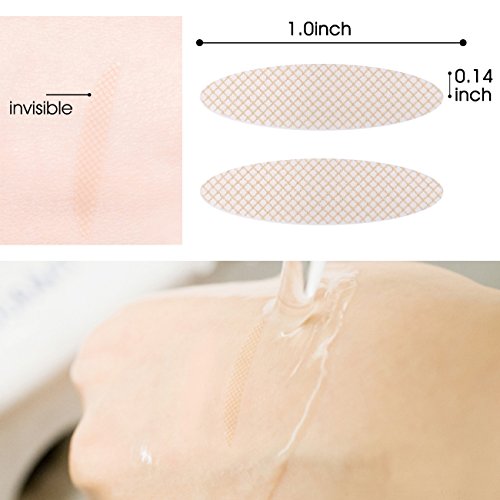 240 Pair Natural Invisible Fiber Double Eyelid Tape Stickers - Instant Eye Lift Without Surgery - Perfect for Hooded, Droopy, Uneven, or Mono-eyelids (Natural Complexion, Wide) by Lameila