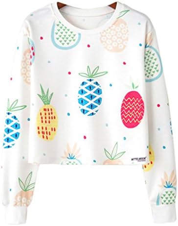 Harajuku Fashion Kawaii Pineapple Pastel Sweatshirt Cute Shirts for Teen Girls