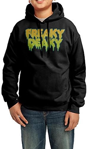 Boys Girls Freaky Deaky Fleece Hoodie Sweatshirt M
