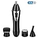 Nose Hair Trimmer for Men - Ear Hair Eyebrow Beard Bikini Clippers 4-in-1 Professional Facial & Body Shaver for Women, Wet/Dry Water Resistant USB Rechargeable Electric Epilator