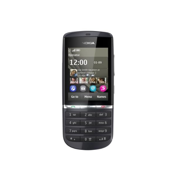 Nokia-Asha-300-Sim-Free-Mobile-Phone-Graphite Nokia Asha 300 Sim Free Mobile Phone - Graphite