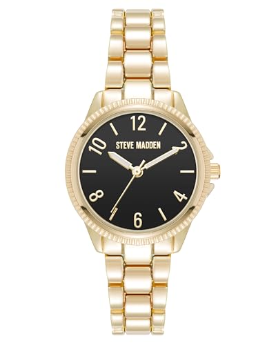 Frauenarmband Uhr,Schwarz/Gold
