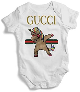 Stylish Baby Bodysuit Gucci Unicorn On Baby Bodysuit Colourful Toddler Tee Baby Bodysuit Tshirt Baby Shower GIF