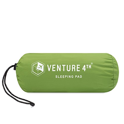 Ultralight Sleeping Pad by VENTURE 4TH | Lightweight, Compact, Durable, Tear Resistant, Supportive and Comfy | For Camping , Traveling , Lounging , Sleeping Bags , Hammocks , Hiking and More | Green