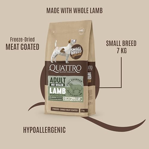 Quattro Super Premium Sensitive Dog Food for Mini Breeds – Lamb Monoprotein, 7 kg 1