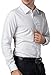 PAUL JONES White Business Casual Dress Shirts for Men Long Sleeves (L)