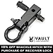 Shackle Hitch Receiver by Vault - Connect Tow Straps for Vehicle Recovery with A 30,000 Lbs Capacity - Towing Accessory Mounts to 2