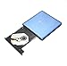 iClever USB 3.0 External DVD CD Drive, High Speed CD/ DVD RW Burner for Apple Macbook Pro/ Air/ iMac, Samsung S8/ S8 Plus and other PC Laptop Desktop (2- Blue)