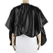 Segbeauty Makeup Cape, Comb out Cape Makeup Smock, Salon Beautician Cape, Makeup Artist Cape Esthetician Makeup Bib Cape for Client with Adjustable Fastener Closure (Black - Longer)