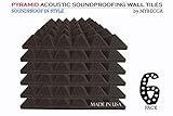 Mybecca 6 pack Soundproofing Acoustic Panels Studio Foam Wedges 2