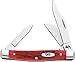 Case Medium Dark Red Bone Stockman Pocket Knife