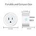 Wi-Fi Smart Plug, 2 Pack Mini Smart Outlets Sockets, No Hub Required, Works with Amazon Alexa Echo Google Assistant, Multi Function with Timing Wifi Enabled Remote Control