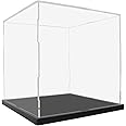 Acrylic Display Case with Lid, Dustproof Showcase, Cube Countertop Box, Display Cases for Collectibles (10x10x12inch)
