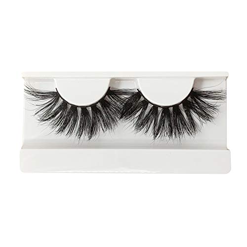 ACROWN 25mm Mink 3D Lashes Long Volume Mink Eyelashes False Strip Eyelashes 3 Pack - Thumbnail 4