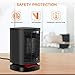 COMLIFE Ceramic Space Heater, 950W Portable Electric Fan Heater with Auto Oscillation, Mini Personal PTC Heater with Fan, ETL Listed, Tip-Over&Overheating Protection for Office Indoor Home