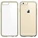 LUVVITT [ClearView] Hybrid Scratch Resistant Back Cover with Shock Absorbing Bumper designed for Apple iPhone 6/6s (4.7) Transparent Gold