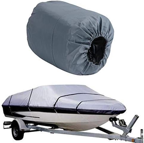 DiLiBee 17-19ft 210D Universal Multi-Purpose Tarpaulin Boat Cover Tarpaulin Tarpaulin Tarpaulin Boot Cover for powerboat