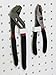 WallPeg pegboard hooks – locking peg hooks – 50 peg kit for tool storage and craft organizer