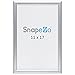 SnapeZo Notice Frame 11x17 Inches, Silver 1 Inch Aluminum Profile, Front-Loading Snap Frame, Wall Mounting, Sleek Series