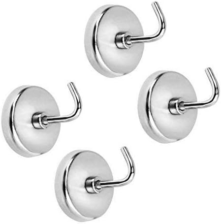 PRIMADAExtra-Strong Set Magnetic Hooks, 2pc, Chrome (2)