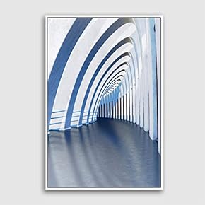 Framed Canvas Wall Art for Living Room, Bedroom Colorful Corridor Canvas Prints for Modern Home Decoration Ready to Hang - 16"x24" inches