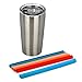 Housavvy Toddler Tumbler with Lid and Straw, Double Wall Stainless Steel, 12 Oz