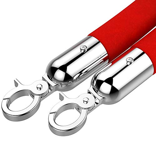 4 Yaheetech+Stainless+Plated+Stanchions+Velvet