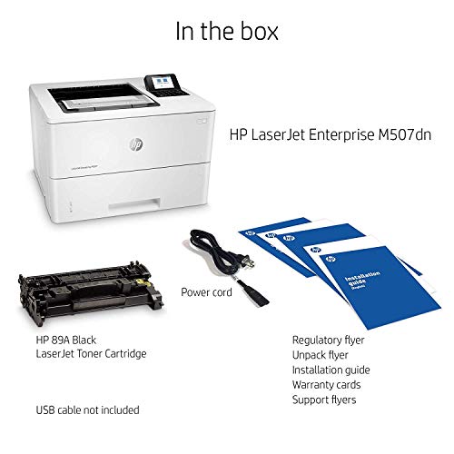 HP LaserJet Enterprise M507dn Monochrome Printer with builtin