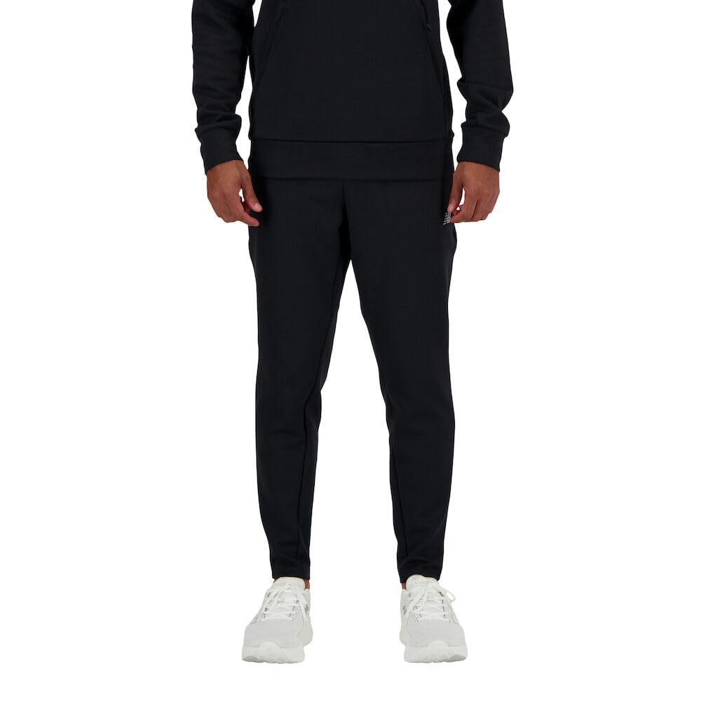 New Balance Men’s Tech Knit Pant, Black, Medium