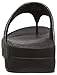 FitFlop Women's Lulu Shimmersuede Flip Flop, Black, 7 M US