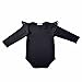 Infant Baby Girls Black Dress Full Sleeves Lace Romper(9-12m)