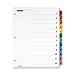 Tops Cardinal 12-Tab Numbered Binder Dividers, OneStep Index System for 3 Ring Binders, Tabs Numbered 1-12, Reverisble Multicolor Tabs, 1 Set (61218)