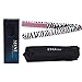 Professional Mini Hair Flat Straightener,CHJPRO Travel Hair Straightener Portable Hair Straight Iron Professional Salon Hair Styling Tools With Storage Bag (Zebra White)