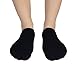 Halfsox-the Original Classic Sling-back No Show Half Socks (Small, Black) (One Pair) (Black, Small/Medium)