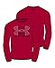 Under Armour Boys Breakthrough Logo Long Sleeve Tee, Red, Youth X-Large
