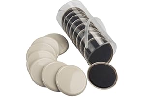 EZPROTEKT 16 PCS Furniture Movers Sliders for Carpet, 3.5" Round Reusable Furniture Moving Pads, Carpet Sliders for Moving Heavy Table Desk Bed Sofa Fridge Couch Cabinet, Move Items Quickly and Easily (Beige)
