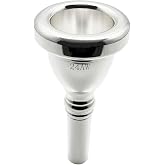 Missmore 24AW Silver-Plated Tuba Mouthpiece &ndash; Professional Grade Heavy-Duty Mouthpiece for Tuba Players &ndash; Enhanced Tone &amp; Comfort for Concert, Marching Band &amp; Solo Performances