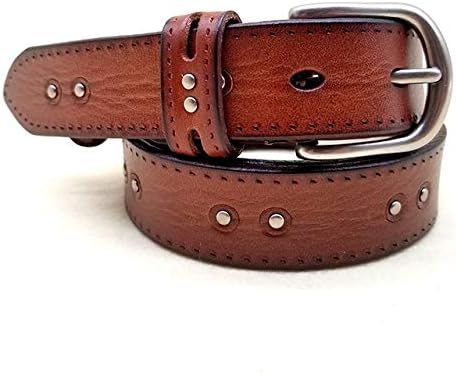 Amazon Co Jp レザーベルトレディ シンプルな革ベルトさんベルトメンズベルトソリッドカラーは 女の子のためのスキニージーンズバックル ソフトカジュアルベルトレザーベルト 色 褐色 サイズ Free Size ホーム キッチン