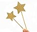 Laviee 60 PCS Cupcake Gold Star Cake Toppers for Wedding Birthday Baby Shower Party Valentine's Day Decoration, 60Pack