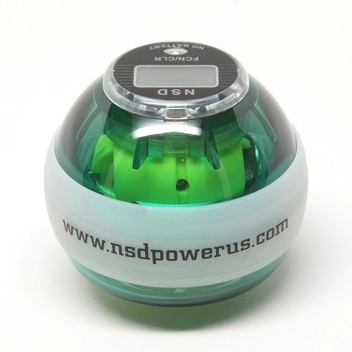 NSD Power Winners Lit Spinner Gyroscopic Wrist and Forearm Exerciser Featuring Digital LCD Counter and LED Light