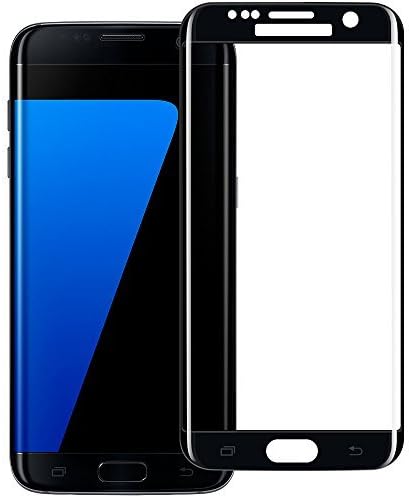 Galaxy S7 Edge Screen Protector, ALCLAP Samsung S7 Edge Tempered Glass Screen Protector[3D Full Coverage][High Definition][Anti-Bubble][Scratch Proof]Screen Protector for Samsung Galaxy S7 Edge-Black