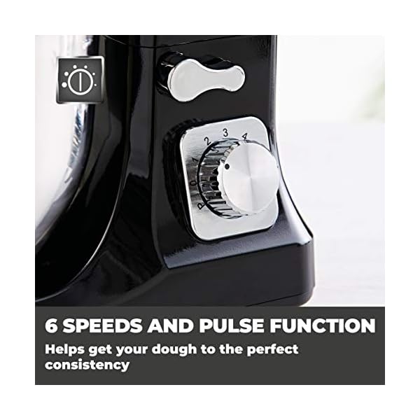 Tower-T12033-3-in-1-Stand-Mixer-with-6-Speeds-and-Pulse-Setting-1000-W-Black Tower T12033RG 3-in-1 5L Stand Mixer with 6 Speeds and Pulse Setting, 1000W, Black