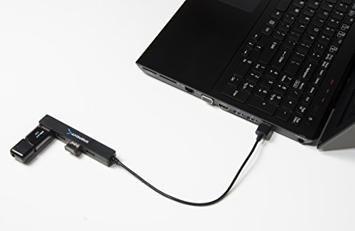 Sabrent 4 Port Portable USB 2.0 Hub (9.5" cable) for Ultra Book, MacBook Air, Windows 8 Tablet PC (HB-MCRM)