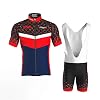 COMEIN Wielertrui Set heren FIetskleding Wielertrui Fietsbroek Gewatteerde Bib Shorts met 9D Gel Fietsen Combo set
