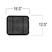 FH Group F14403 Three-Row Carpet Floor Mats with Heel Pad Black- Fit Most Car, Truck, SUV, or Van