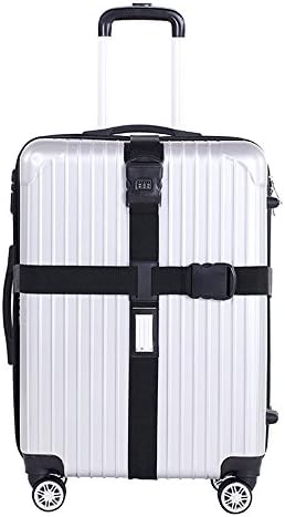 Three grams uggage Strap Cross Belt Packing Adjustable Travel Suitcase Nylon 3 Digits Password Lock Buckle Strap Baggage Belts Travel Tags Accessories LXXD1