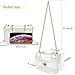 S SUNINESS Clear Purse Stadium Bag - Women Ladies Transparent Crossbody Handbags with Removable Long Chain (Clear Purse)