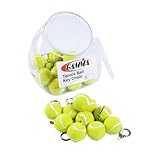 Gamma Tennis Ball Keychain Jar without Logo, Yellow