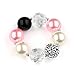 AWEHIRU Bouren Fashion Girls Chunky Beads Bubblegum Necklace and Bracelet Set