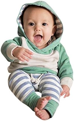 3pcs/Set Toddler Baby Boy Girl Clothes Set Hoodie Tops+Pants+Headband Outfits